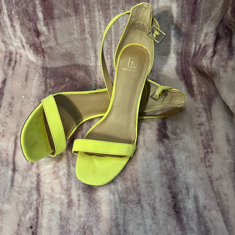 Matisse Women's Neon Yellow Heels